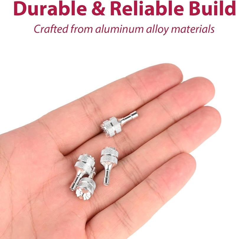 NICECRAFT 4 Pcs Aluminum Alloy Remote Controller Sticks Joystick for DJI RC/RC2 for Mini 3/Mini 3 Pro/Mini 4 Pro/Air 3/3S/Air 2S/Neo/Mavic 4 Pro/Mavic 3/Mavic 3 Pro/Mavic 3 Drone Replacement (Silver) - Image 5